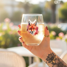 Vaso De Vino Fox Stemless Wine Glass