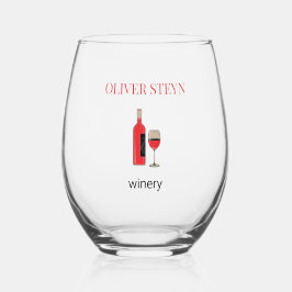 Vaso De Vino Frasco de vino y blanco de vidrio