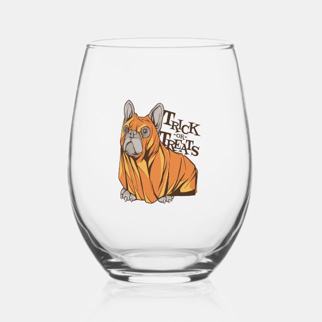 Vaso De Vino Fregonas de Halloween (Anverso)