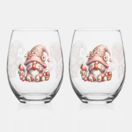 Vaso De Vino Fresa Gnome Stemless Wineglass Set