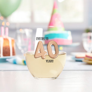 Vaso De Vino Fuente de globo de oro 3D falso para fiesta de cum