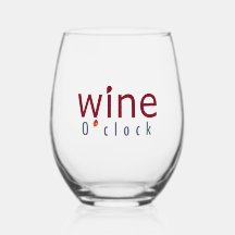 Fun elegante "Wine O'clock" Grape and Wine Drop Ar