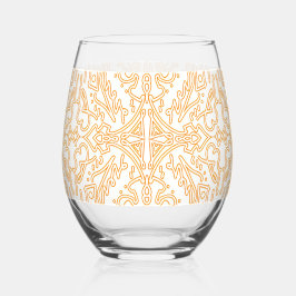 Vaso De Vino Funda para teléfono / iPad de Damasco Dorado de ll