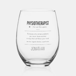 Vaso De Vino Funny fisioterapeuta personalizada