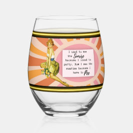 Vaso De Vino Funny Wineglass Best Friend Gift "Sunrise"