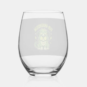 Vaso De Vino Fur-Ankenstein Divertido Perro de Frankenstein Hal