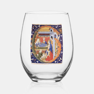 Vaso De Vino G inicial iluminado