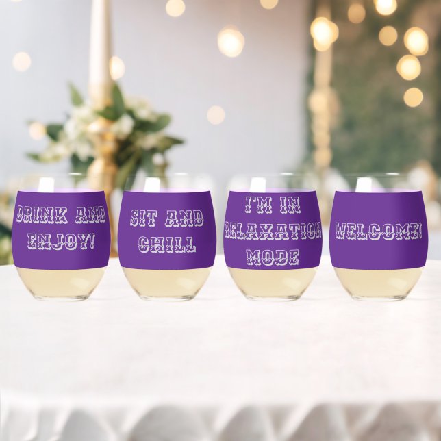 Vaso De Vino Gafas con palabras (Insitu (Boda))