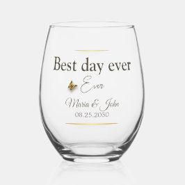 Vaso De Vino Gafas de bodas elegantes