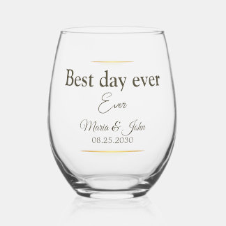 Vaso De Vino Gafas de bodas elegantes