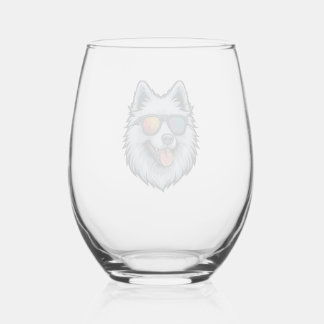 Vaso De Vino Gafas de sol para perros Montaña Atardecer Reflexi