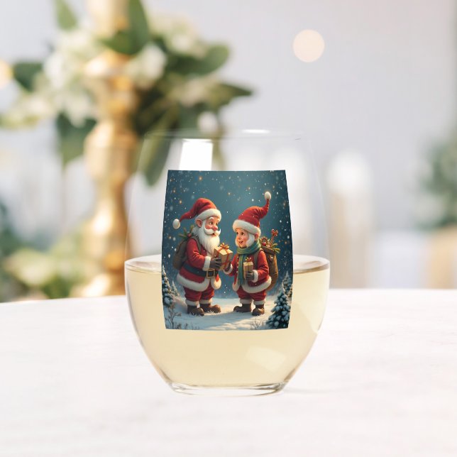 Vaso De Vino gafas de vino de navidades (Insitu (Boda))
