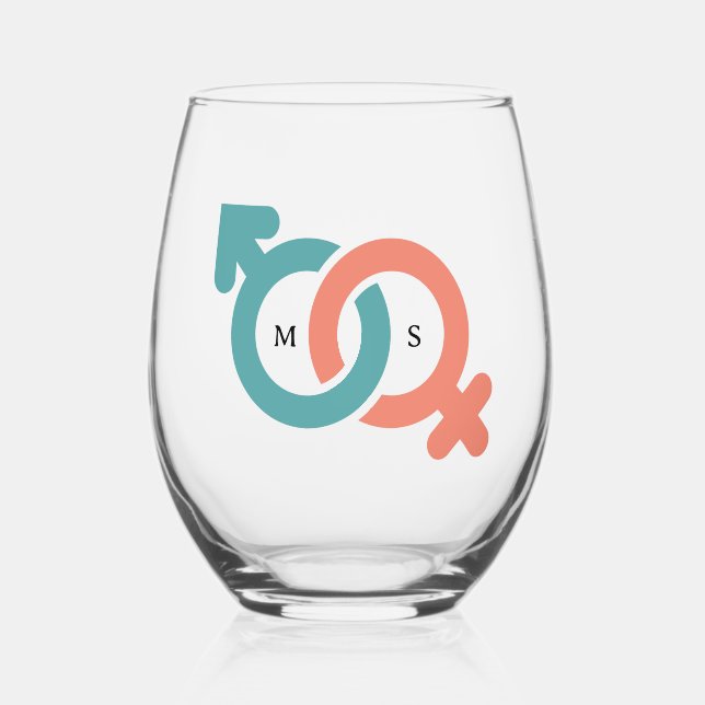 Vaso De Vino Gafas de vino personalizadas (Anverso)