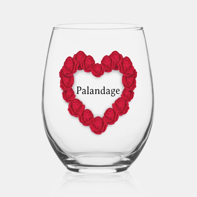 Vaso De Vino Gafas de vino personalizadas (Anverso)