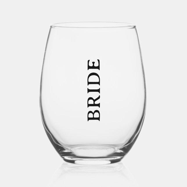 Vaso De Vino Gafas de vino personalizadas (Anverso)