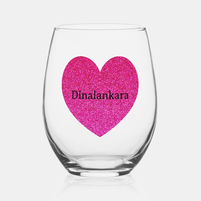 Vaso De Vino Gafas de vino personalizadas (Anverso)