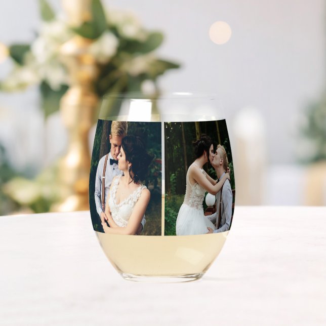 Vaso De Vino Galería de 4 fotos personalizadas (Insitu (Boda))