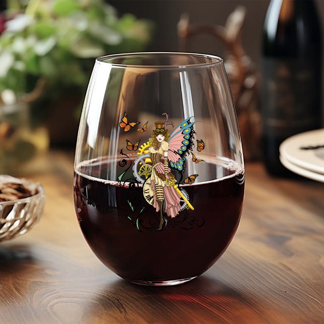 Vaso De Vino Gases de reloj amarillo de hadas de vapor (Subido por el creador)