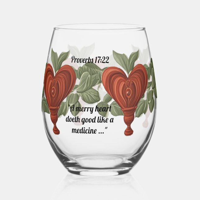 Vaso De Vino Gasolina sin Estúmulo de Merry Heart Drinkware Set (Anverso)