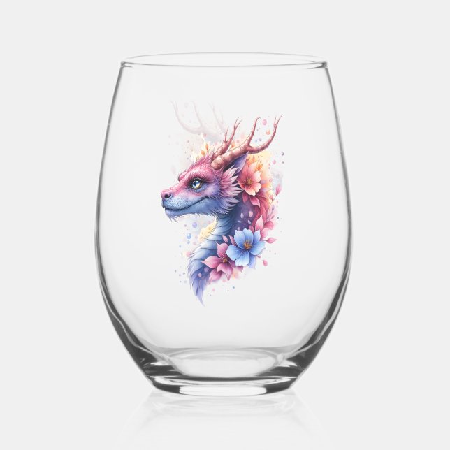 Vaso De Vino Gentle Guardian Dragon.  (Anverso)