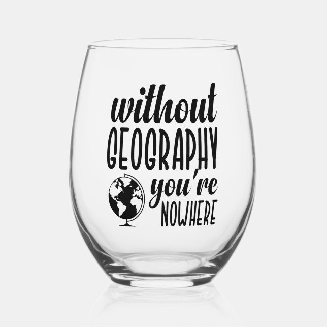 Vaso De Vino Geografía (Anverso)