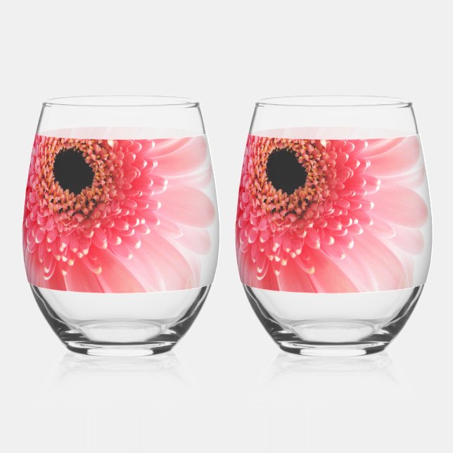 Vaso De Vino Gerbera (Anverso)