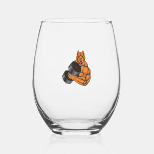 Vaso De Vino Gimnasio Pit Bull Gym Fitness - Cuerpo de elevació
