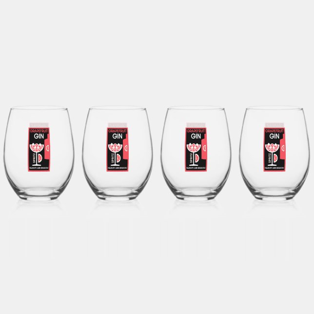 Vaso De Vino Gin rosa (Anverso)