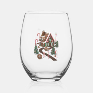 Vaso De Vino Gingerbread Cookie Wonderland