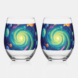 Vaso De Vino Giro Planetario   