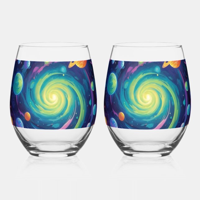 Vaso De Vino Giro Planetario    (Anverso)