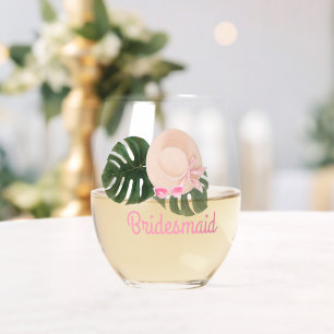 Vaso De Vino Glam Bachelorette   Noviaria