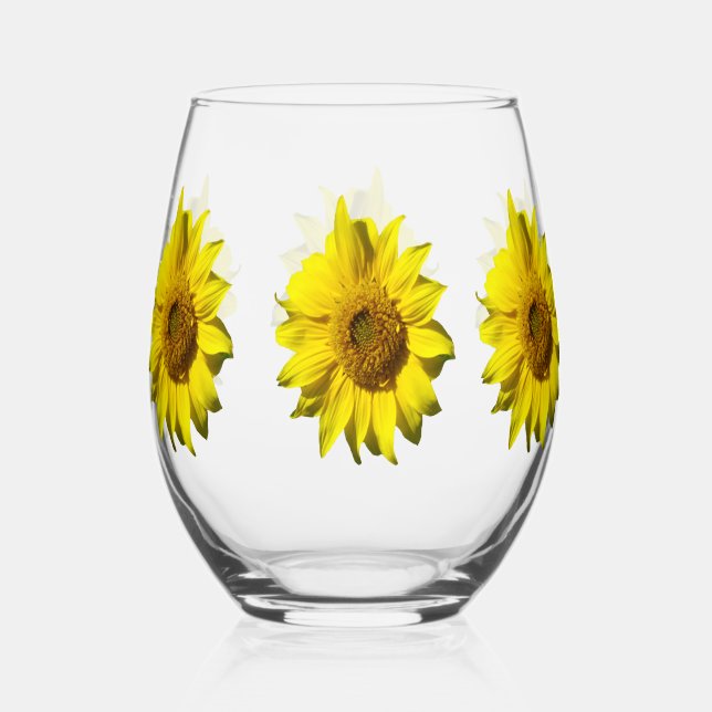 Vaso De Vino Glass de vino de girasol (Anverso)