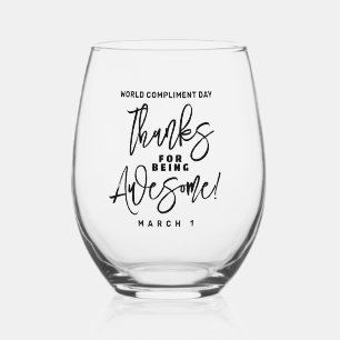 Vaso De Vino ¡Gracias por ser alucinante! Día Mundial del Cumpl