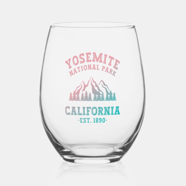 Vaso De Vino Gradiente de senderismo de California en el Parque (Anverso)