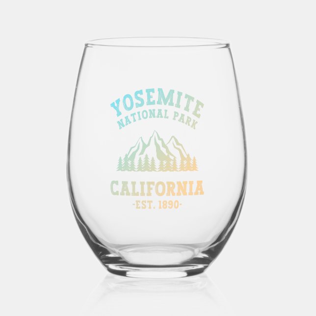Vaso De Vino Gradiente de senderismo de California en el Parque (Anverso)