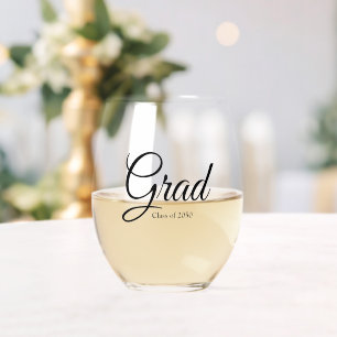 Vaso De Vino Grado de clase de guión personalizado negro año el