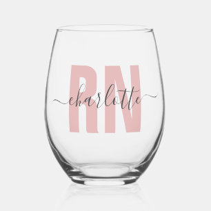 Vaso De Vino Graduación de enfermeras registradas de RN persona
