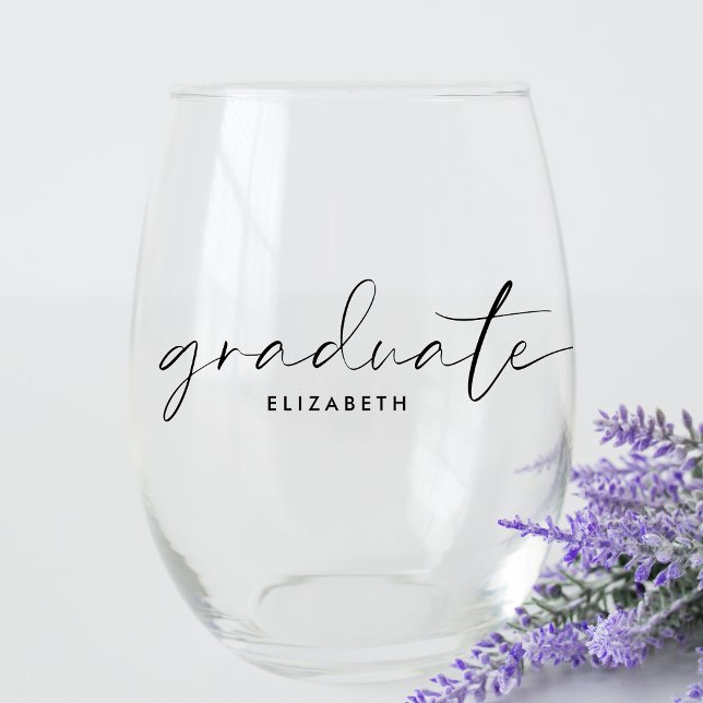 Vaso De Vino Graduación de guión de moda (Subido por el creador)