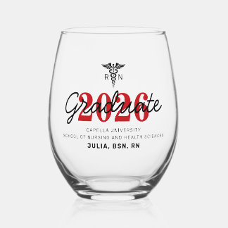 Vaso De Vino Graduación de la clase de la Escuela de Enfermería