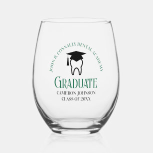 Vaso De Vino Graduación de Personalizado de la Escuela Dental V