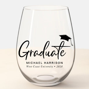 Vaso De Vino Graduación personalizada moderna