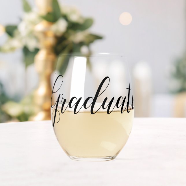 Vaso De Vino Graduación Vidrio sin Estúmulo (Insitu (Boda))