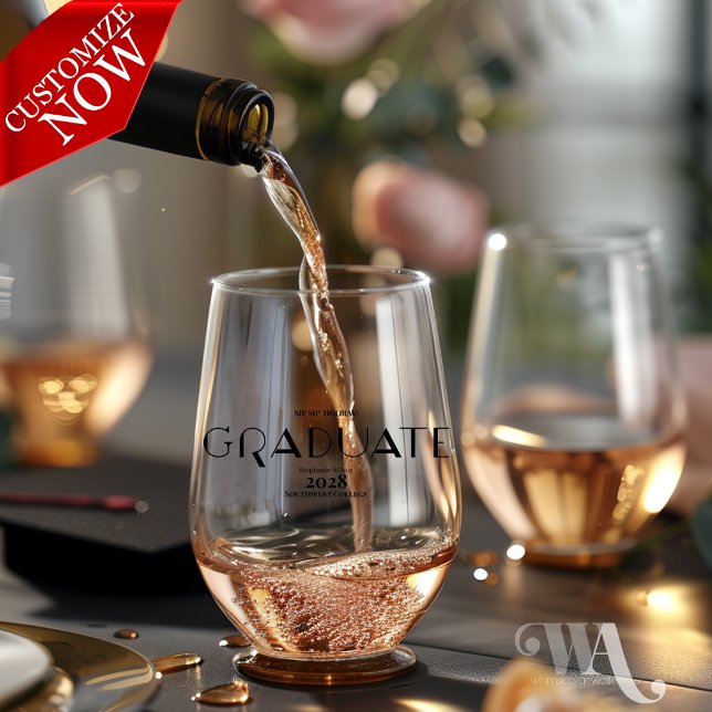 Vaso De Vino Graduado SIP HOORAY (easy to customize
)