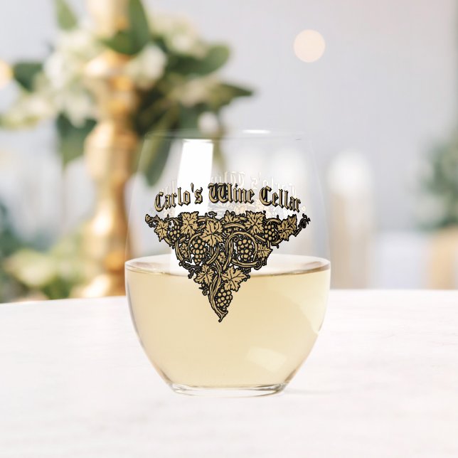 Vaso De Vino Grapevine Wine Cellar Personalizado (Insitu (Boda))