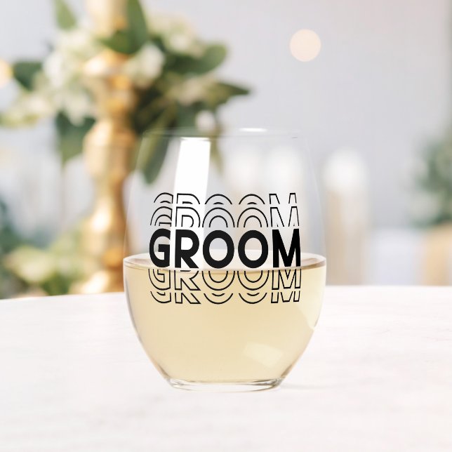Vaso De Vino Groom (Insitu (Boda))