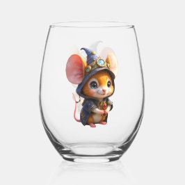 Vaso De Vino Guardián iluminado por la luna de pequeñas maravil