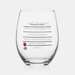 Vaso De Vino Guía de Receta de Spritz de Rosé en Copa de Vino