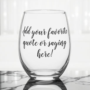 Vaso De Vino Guión de Cotización Personalizada personalizado