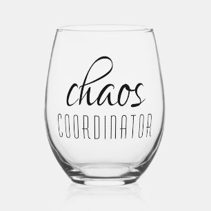 Vaso De Vino Guión de la tipografía moderna del coordinador del